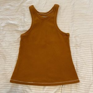 Everlane scuba tank in orange